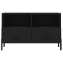 Mueble para TV madera contrachapada negro 80x36x50 cm