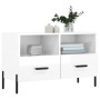 Mueble de TV madera contrachapada blanco brillo 80x36x50 cm en Muebles TV | Comprar online en Foro24