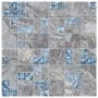 Mosaic tiles 11 units gray and blue glass 30x30 cm by vidaXL, Tiles - Ref: Foro24-327309, Price: 71,97 €, Discount: %