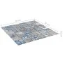 Mosaic tiles 11 units gray and blue glass 30x30 cm by vidaXL, Tiles - Ref: Foro24-327309, Price: 71,97 €, Discount: %