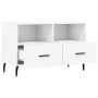 Mueble para TV madera contrachapada blanco 80x36x50 cm
