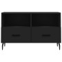 Mueble para TV madera contrachapada negro 80x36x50 cm