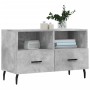 Mueble para TV madera contrachapada gris hormigón 80x36x50 cm