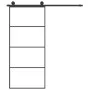 Schiebetür mit ESG-Aluminium-Glasbeschlagsatz 90x205 cm von vidaXL, Türen für zu Hause - Ref: Foro24-3152147, Preis: 265,61 €...