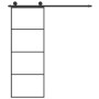 Schiebetür mit ESG-Aluminium-Glasbeschlagsatz 76x205 cm von vidaXL, Türen für zu Hause - Ref: Foro24-3152145, Preis: 195,49 €...