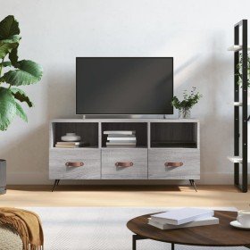 Mueble de TV madera de ingeniería gris Sonoma 102x36x50 cm