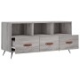 Mueble de TV madera de ingeniería gris Sonoma 102x36x50 cm