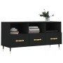Mueble de TV madera de ingeniería negro 102x36x50 cm en Muebles TV | Comprar online en Foro24