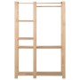 Kleiderständer aus massivem Kiefernholz, 110 x 38 x 170 cm von vidaXL, Kommoden-Organizer und Bar-Kleiderbügel - Ref: Foro24-...