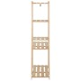 Kleiderständer aus massivem Kiefernholz, 110 x 38 x 170 cm von vidaXL, Kommoden-Organizer und Bar-Kleiderbügel - Ref: Foro24-...