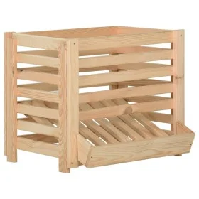 Kartoffelkiste aus massivem Kiefernholz, 60 x 40 x 50 cm von vidaXL, Aufbewahrungskörbe - Ref: Foro24-327328, Preis: 62,30 €,...