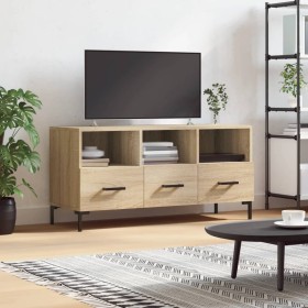 Mueble de TV madera de ingeniería roble Sonoma 102x36x50 cm