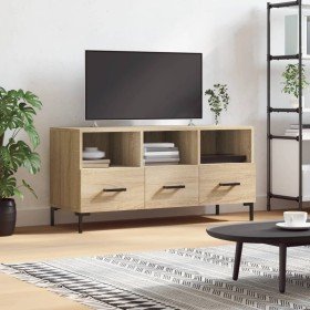 Mueble de TV madera de ingeniería roble Sonoma 102x36x50 cm