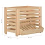 Kartoffelkiste aus massivem Kiefernholz, 60 x 40 x 50 cm von vidaXL, Aufbewahrungskörbe - Ref: Foro24-327328, Preis: 63,53 €,...