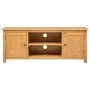 Solid oak wood TV cabinet 110x35x44 cm by vidaXL, TV Furniture - Ref: Foro24-327434, Price: 163,69 €, Discount: %