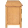Solid oak wood TV cabinet 110x35x44 cm by vidaXL, TV Furniture - Ref: Foro24-327434, Price: 163,69 €, Discount: %