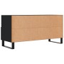 Mueble de TV madera de ingeniería negro 102x36x50 cm