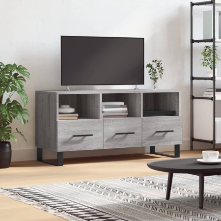 Mueble de TV madera de ingeniería gris Sonoma 102x36x50 cm en Muebles TV | Comprar online en Foro24
