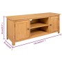 TV-Schrank aus massivem Eichenholz, 110 x 35 x 44 cm von vidaXL, TV-Möbel - Ref: Foro24-327434, Preis: 163,35 €, Rabatt: %