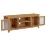 Solid oak wood TV stand 110x35x44 cm by vidaXL, TV Furniture - Ref: Foro24-327435, Price: 164,81 €, Discount: %
