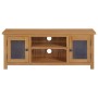 TV-Möbel aus massiver Eiche 110x35x44 cm von vidaXL, TV-Möbel - Ref: Foro24-327435, Preis: 167,55 €, Rabatt: %