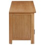 Mueble para TV madera maciza de roble 110x35x44 cm de vidaXL, Muebles TV - Ref: Foro24-327435, Precio: 167,46 €, Descuento: %