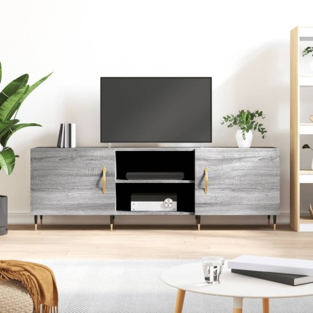 Mueble para TV madera de ingeniería gris Sonoma 150x30x50 cm en Muebles TV | Comprar online en Foro24