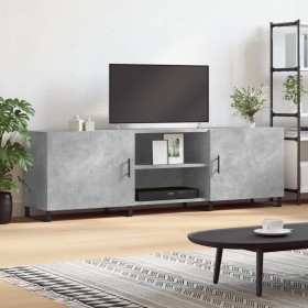 Mueble de TV madera de ingeniería gris hormigón 150x30x50 cm Mueble de TV madera de ingeniería gris hormigón 150x30x50 cm