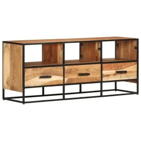 Solid acacia wood TV cabinet 110x30x45 cm by vidaXL, TV Furniture - Ref: Foro24-327448, Price: 163,87 €, Discount: %