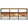 Mueble para la TV madera maciza de acacia 110x30x45 cm de vidaXL, Muebles TV - Ref: Foro24-327448, Precio: 163,87 €, Descuent...