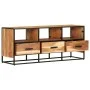 Mueble para la TV madera maciza de acacia 110x30x45 cm de vidaXL, Muebles TV - Ref: Foro24-327448, Precio: 163,87 €, Descuent...