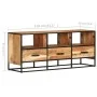 Mueble para la TV madera maciza de acacia 110x30x45 cm de vidaXL, Muebles TV - Ref: Foro24-327448, Precio: 163,87 €, Descuent...