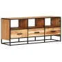 Mueble para la TV madera maciza de acacia 110x30x45 cm de vidaXL, Muebles TV - Ref: Foro24-327448, Precio: 163,87 €, Descuent...