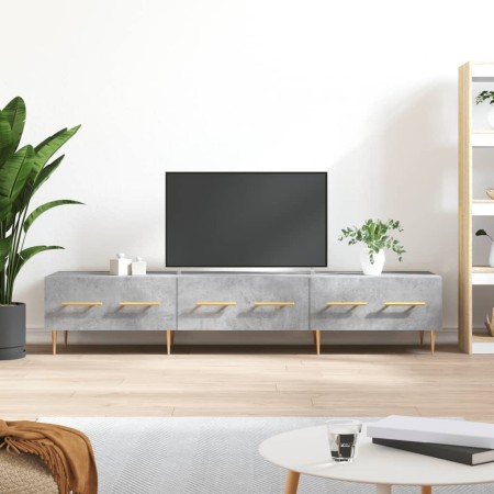 Mueble para TV madera de ingeniería gris hormigón 150x36x30 cm en Muebles TV | Comprar online en Foro24