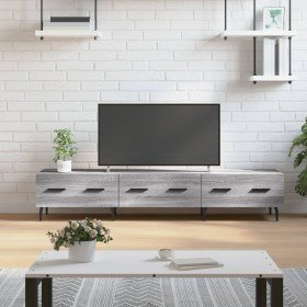 Mueble de TV madera de ingeniería gris Sonoma 150x36x30 cm en Muebles TV | Comprar online en Foro24