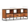 TV-Schrank aus massivem Akazienholz, 110 x 30 x 45 cm von vidaXL, TV-Möbel - Ref: Foro24-327450, Preis: 164,85 €, Rabatt: %