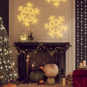 Schneeflocken-Weihnachtsfigur mit LED 2 Stück 59x59 cm von vidaXL, Weihnachtsbeleuchtung - Ref: Foro24-3154291, Preis: 74,52 ...