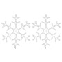 Snowflake Christmas figure with LED 2 pieces 59x59 cm by vidaXL, Christmas lights - Ref: Foro24-3154291, Price: 75,92 €, Disc...