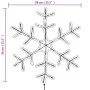 Snowflake Christmas figure with LED 2 pieces 59x59 cm by vidaXL, Christmas lights - Ref: Foro24-3154291, Price: 74,52 €, Disc...