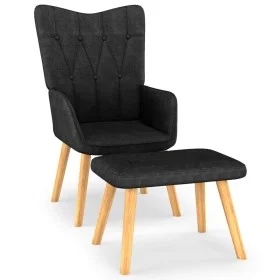 Relaxation armchair with black fabric footrest by vidaXL, Armchairs - Ref: Foro24-327540, Price: 114,62 €, Discount: %