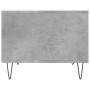Mesa de centro madera de ingeniería gris hormigón 60x50x40 cm