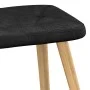 Entspannungssessel mit Fußstütze aus schwarzem Stoff von vidaXL, Sessel - Ref: Foro24-327540, Preis: 114,62 €, Rabatt: %