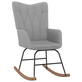 Light Gray Fabric Rocking Chair by vidaXL, Rocking chairs - Ref: Foro24-327611, Price: 104,86 €, Discount: %