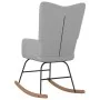 Hellgrauer Schaukelstuhl aus Stoff von vidaXL, Schaukelstühle - Ref: Foro24-327611, Preis: 104,86 €, Rabatt: %