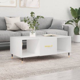 Mesa de centro madera contrachapada blanco 102x50x40 cm en Mesas de centro | Comprar online en Foro24