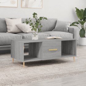 Mesa de centro madera contrachapada gris Sonoma 102x50x40 cm Mesa de centro madera contrachapada gris Sonoma 102x50x40 cm