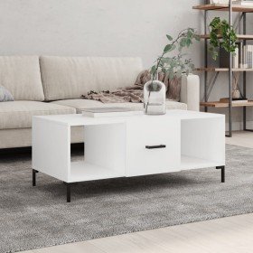 Mesa de centro madera contrachapada blanco 102x50x40 cm Mesa de centro madera contrachapada blanco 102x50x40 cm