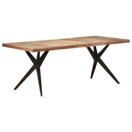 Esstisch aus recyceltem Massivholz, 200 x 90 x 76 cm von vidaXL, Küchen- und Esstische - Ref: Foro24-323573, Preis: 370,93 €,...