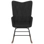 Schaukelstuhl aus schwarzem Stoff von vidaXL, Schaukelstühle - Ref: Foro24-327617, Preis: 119,40 €, Rabatt: %