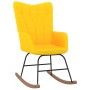Senfgelber Stoffschaukelstuhl von vidaXL, Schaukelstühle - Ref: Foro24-327618, Preis: 89,95 €, Rabatt: %